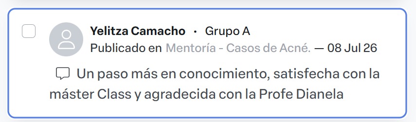 Testimonio de Yelitza Camacho sobre la Master Class